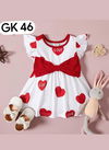 Red Colour GURUKRUPA Fancy Stylish Party Wear Girls Kids Colllection GK-46